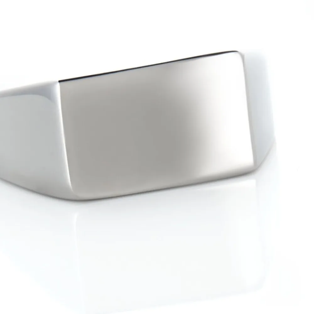 Marc Orian Bagues Homme|Bagues > Chevalière Acier Gris Luciano