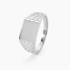 Marc Orian Idées Cadeaux Homme|Bagues > Chevalière Argent Blanc Corentyn