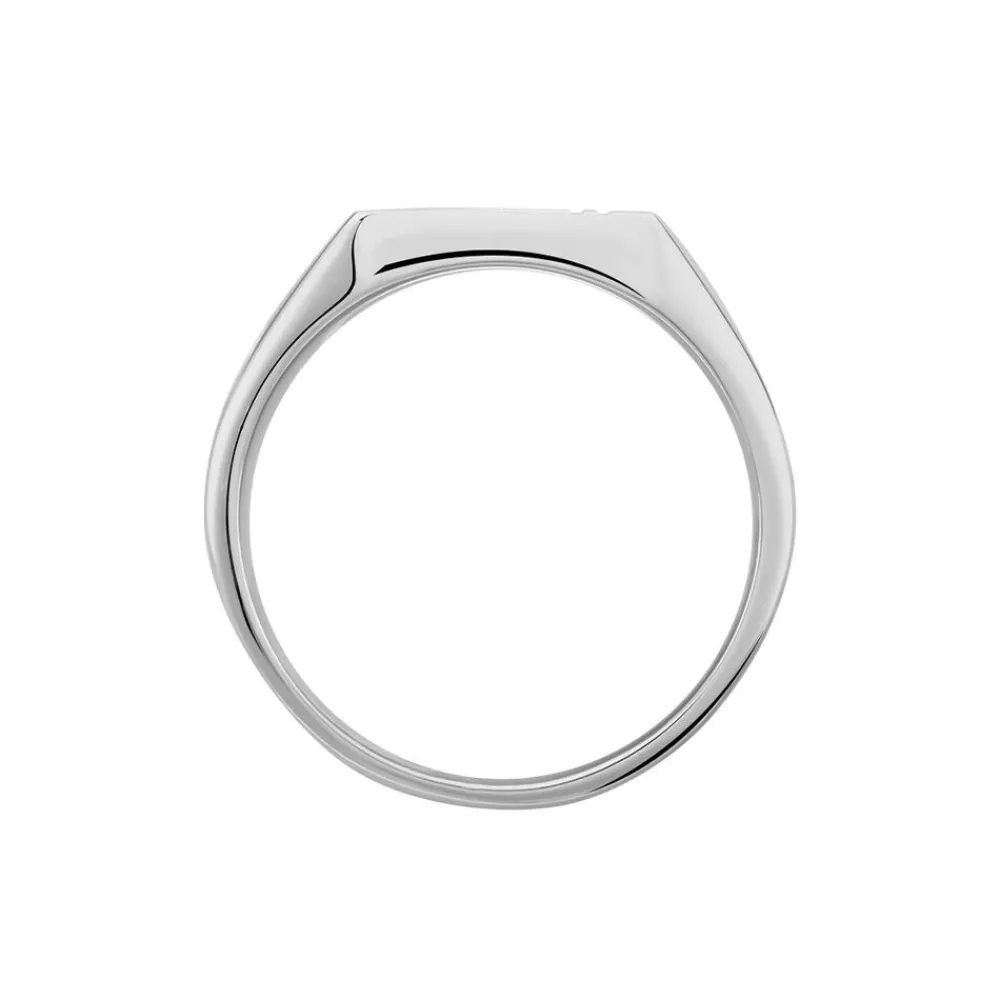 Marc Orian Idées Cadeaux Homme|Bagues > Chevalière Cillian Argent Blanc