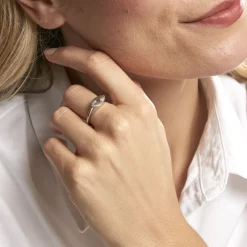Marc Orian Chevalières Femme|Bagues > Chevalière Dalia Argent Blanc
