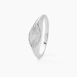 Marc Orian Chevalières Femme|Bagues > Chevalière Dalia Argent Blanc