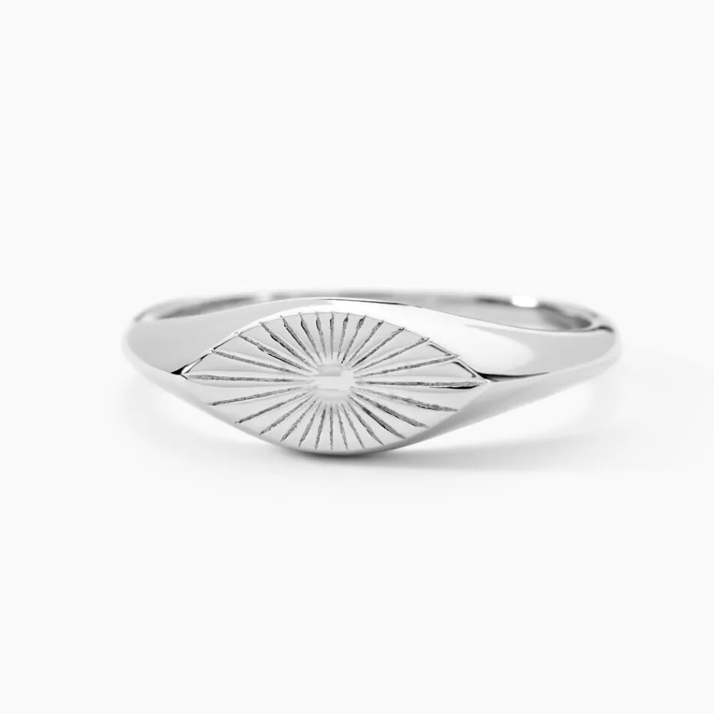 Marc Orian Chevalières Femme|Bagues > Chevalière Dalia Argent Blanc