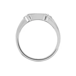 Chevalière Darian Argent Blanc