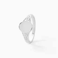 Marc Orian Chevalières Femme|Bagues > Chevalière Giacoma Argent Blanc