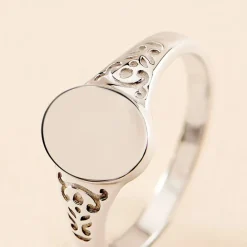 Marc Orian Chevalières Femme|Bagues > Chevalière Giacoma Argent Blanc