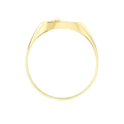 Chevalière Glynn Or Jaune Onyx Diamant