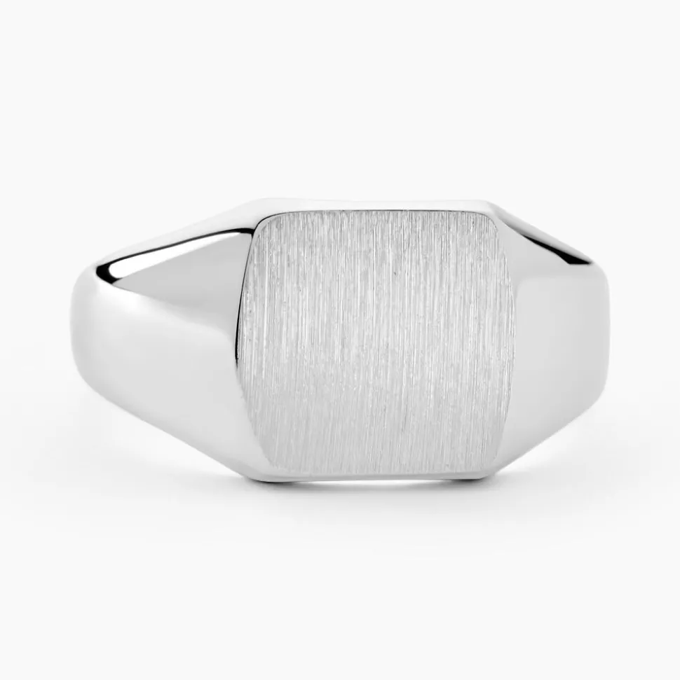 Chevalière Gringoire Argent Blanc
