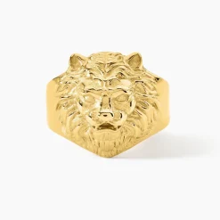GUESS BIJOUX Bagues Homme|Bagues > Chevalière Guess Lion King Acier Jaune