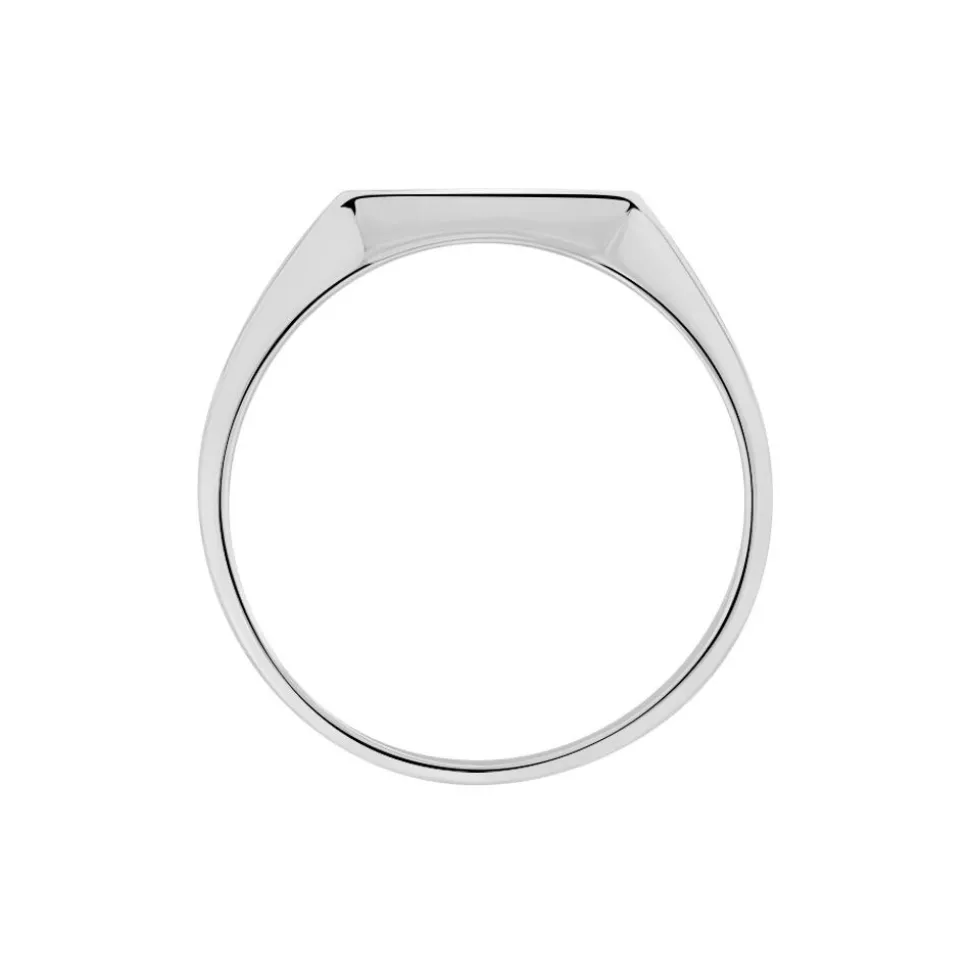 Chevalière Henry Argent Blanc