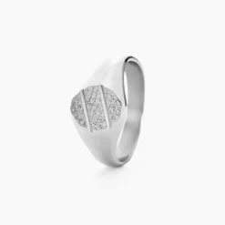 Chevalière Kety Argent Blanc