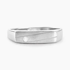 Marc Orian Bagues Homme|Bijoux Zirconium > Chevalière Michel Argent Blanc Oxyde De Zirconium