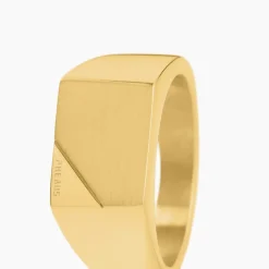 PHEBUS HIM Idées Cadeaux Homme|Bagues > Chevalière Classique Acier Jaune