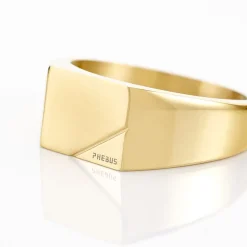 PHEBUS HIM Idées Cadeaux Homme|Bagues > Chevalière Classique Acier Jaune