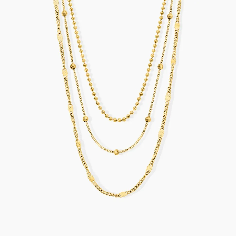 Collier Abigayle Acier Doré