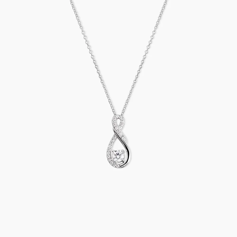 Marc Orian Colliers Fantaisie|Colliers > Collier Absa Argent Blanc Oxyde De Zirconium