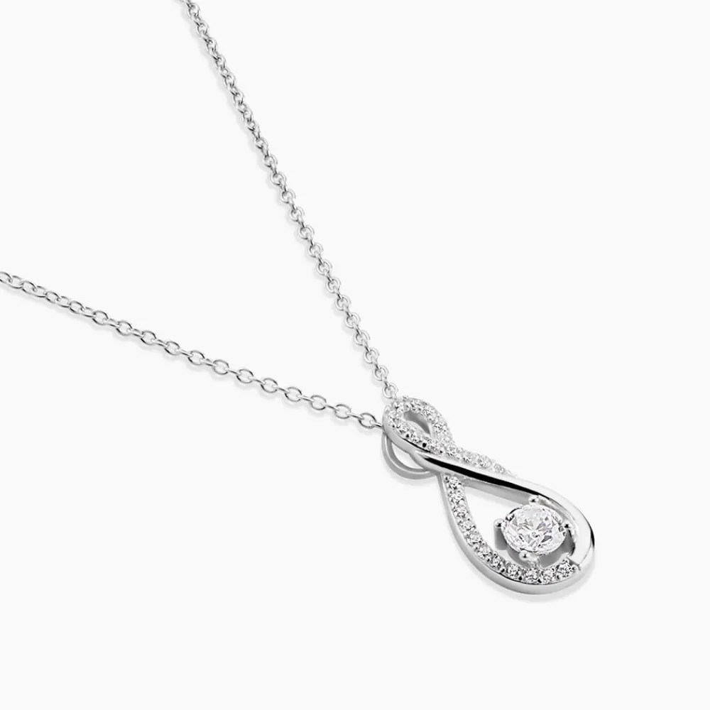 Marc Orian Colliers Fantaisie|Colliers > Collier Absa Argent Blanc Oxyde De Zirconium