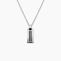 Collier Acier Bicolore