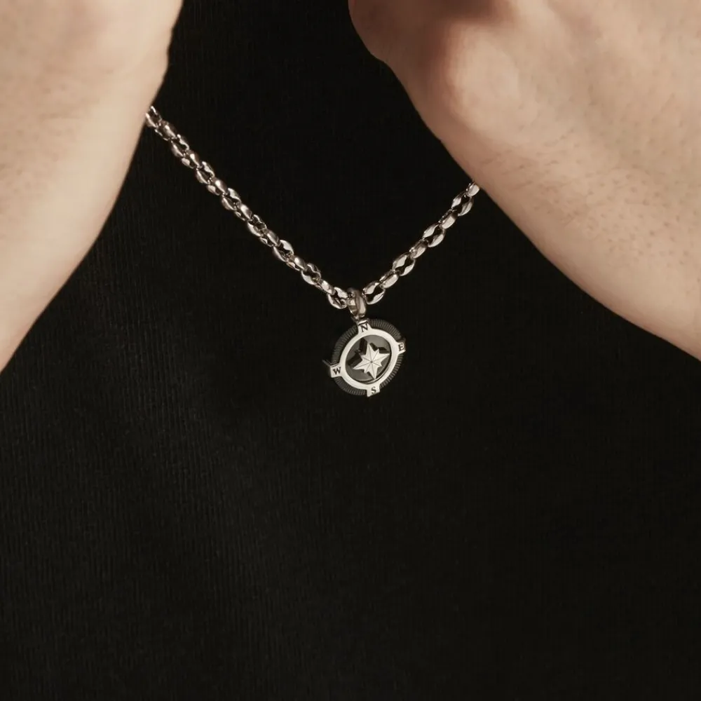 Marc Orian Colliers Fantaisie|Colliers > Collier Acier Blanc Kyliann