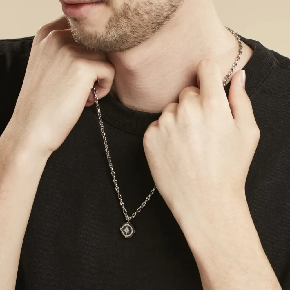 Marc Orian Colliers Fantaisie|Colliers > Collier Acier Blanc Kyliann