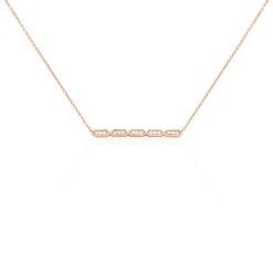 Collier Adali Argent Rose Oxyde De Zirconium