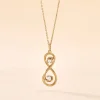 Collier Ademar Or Jaune Oxyde De Zirconium