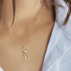 Collier Ademar Or Jaune Oxyde De Zirconium
