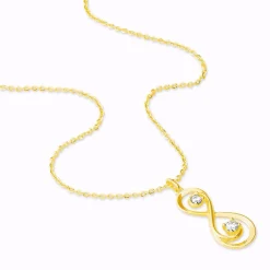 Collier Ademar Or Jaune Oxyde De Zirconium