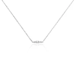 Collier Adriaan Argent Blanc Oxyde De Zirconium