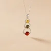 Collier Agneta Argent Blanc Ambre