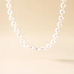 Collier Aicha Or Jaune Perle De Culture D'akoya
