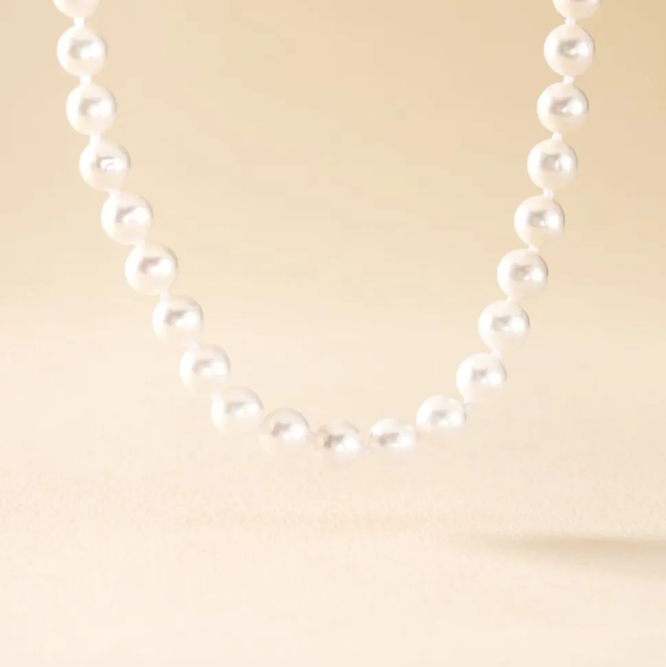 Collier Aicha Or Jaune Perle De Culture D'akoya