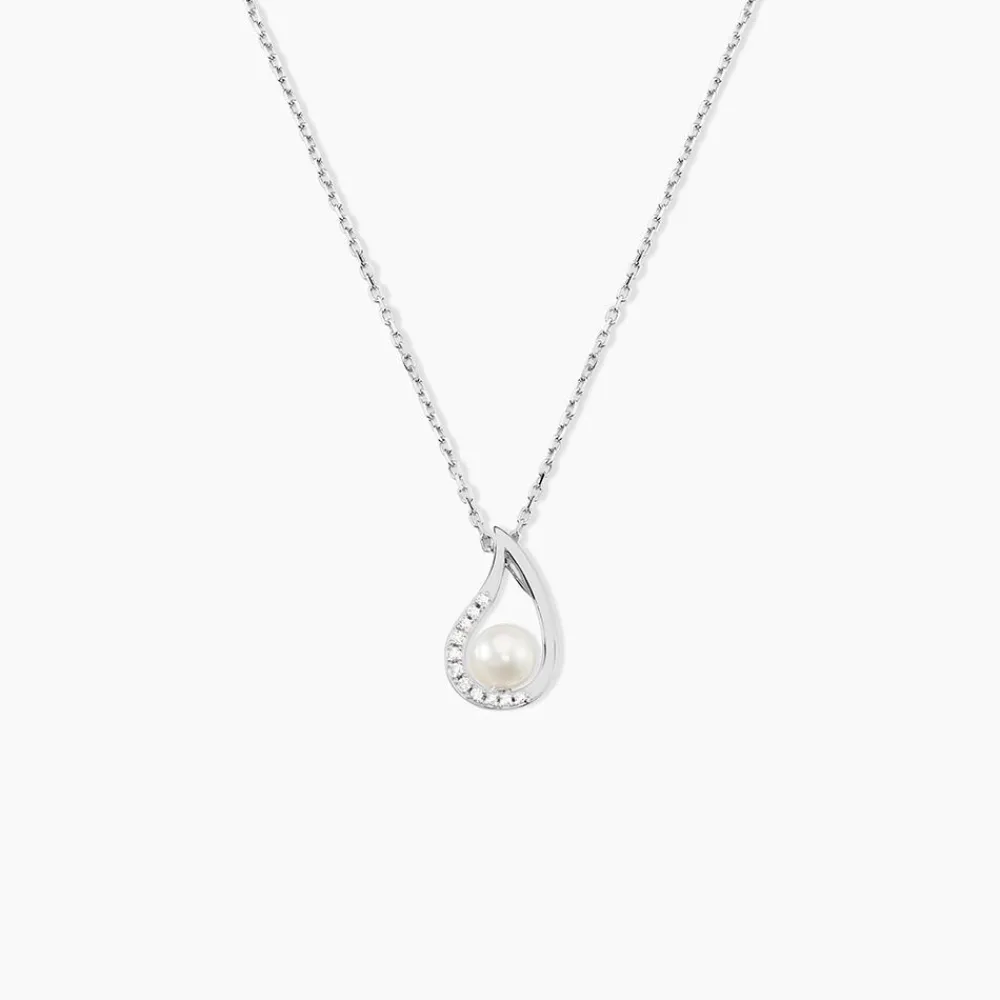 Marc Orian Colliers Fantaisie|Colliers > Collier Akiko Argent Blanc Perle De Culture Et Oxyde De Zirconium