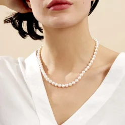 Marc Orian Parures De Mariage|Colliers > Collier Akoya Or Jaune Perle De Culture D'akoya