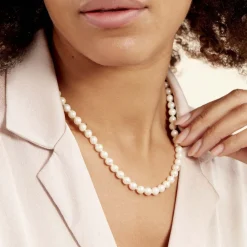 Marc Orian Parures De Mariage|Colliers > Collier Akoya Or Jaune Perle De Culture D'akoya