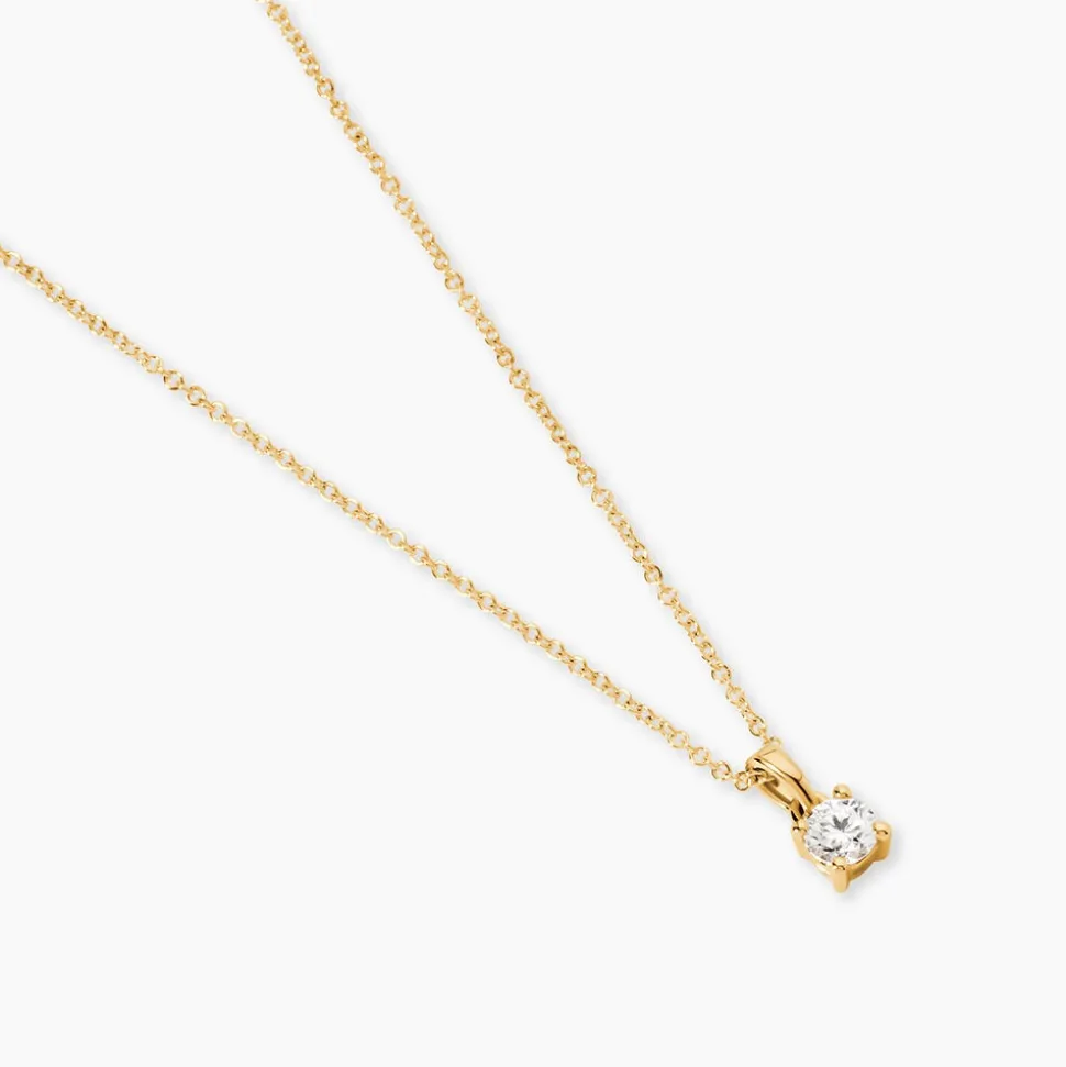 Collier Alexandra Or Jaune Diamant