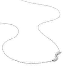 Collier Aleyna Argent Blanc Oxyde De Zirconium