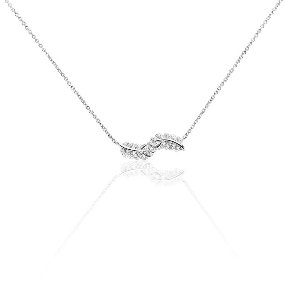Collier Aleyna Argent Blanc Oxyde De Zirconium