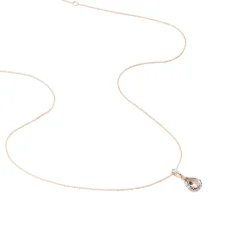 Marc Orian Colliers|Colliers Avec Pierres > Collier Alice Or Rose Morganite Et Oxyde De Zirconium