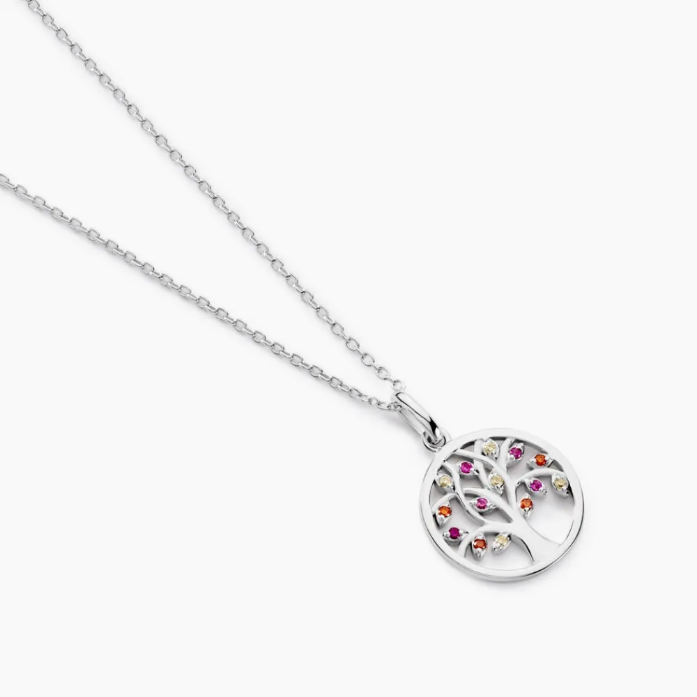 Marc Orian Colliers Fantaisie|Colliers Arbre De Vie > Collier Alive Argent Blanc Oxyde De Zirconium