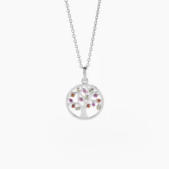 Marc Orian Colliers Fantaisie|Colliers Arbre De Vie > Collier Alive Argent Blanc Oxyde De Zirconium