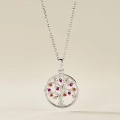 Marc Orian Colliers Fantaisie|Colliers Arbre De Vie > Collier Alive Argent Blanc Oxyde De Zirconium