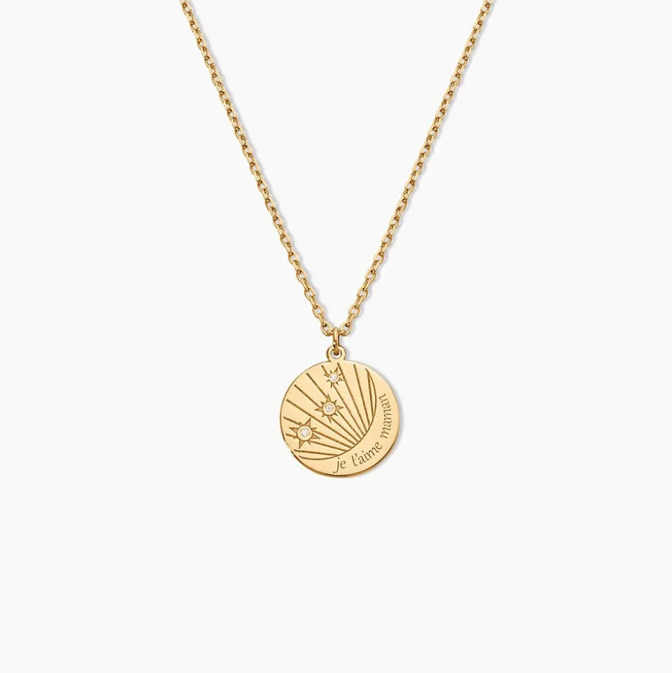 Collier Amai Plaqué Or Jaune Oxyde De Zirconium