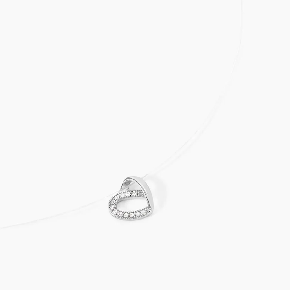 Collier Amiliana Argent Blanc Oxyde De Zirconium