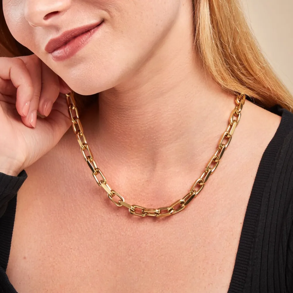 Marc Orian Colliers Fantaisie|Colliers > Collier Anadia Acier Jaune