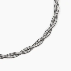 Collier Anaiz Argent Bicolore