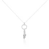Collier Andde Argent Blanc Oxyde De Zirconium
