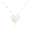 Collier Angeles Acier Rose