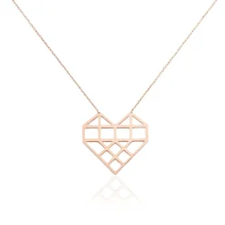 Collier Angeles Acier Rose