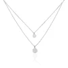 Collier Angeles Argent Blanc Oxyde De Zirconium