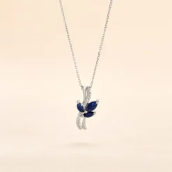 Marc Orian Cadeaux Mariage|Colliers > Collier Angie Or Blanc Saphir Diamant